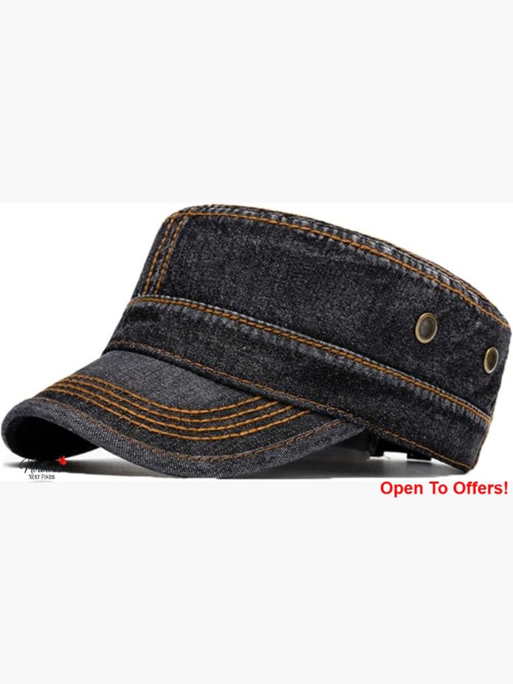 Washed Cotton Baseball Cap Adjustable Unisex Military Style